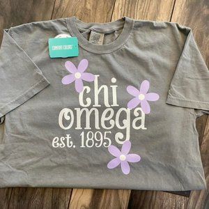 💟Chi Omega Comfort Colors Tee